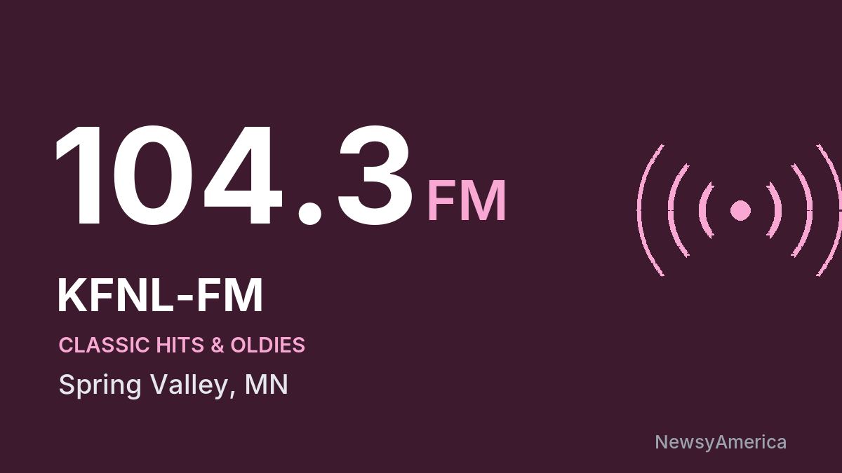KFNL-FM 104.3 FM – Spring Valley
