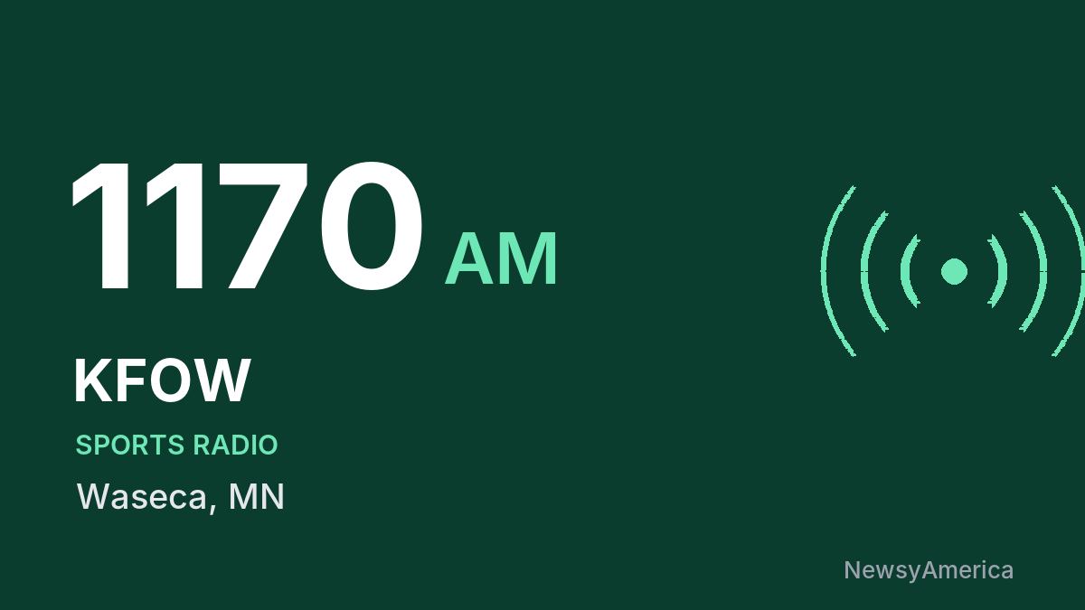 KFOW 1170 AM – Waseca