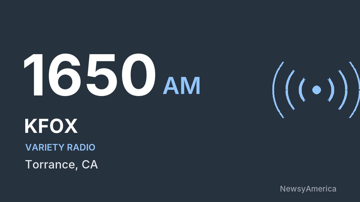KFOX 1650 AM – Torrance