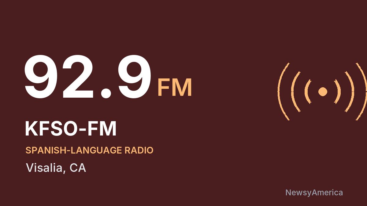 KFSO-FM 92.9 FM – Visalia