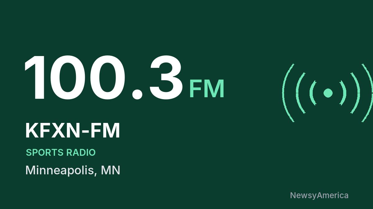 KFXN-FM 100.3 FM – Minneapolis