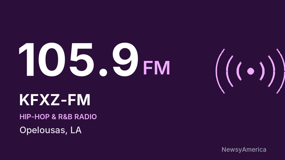 KFXZ-FM 105.9 FM – Opelousas