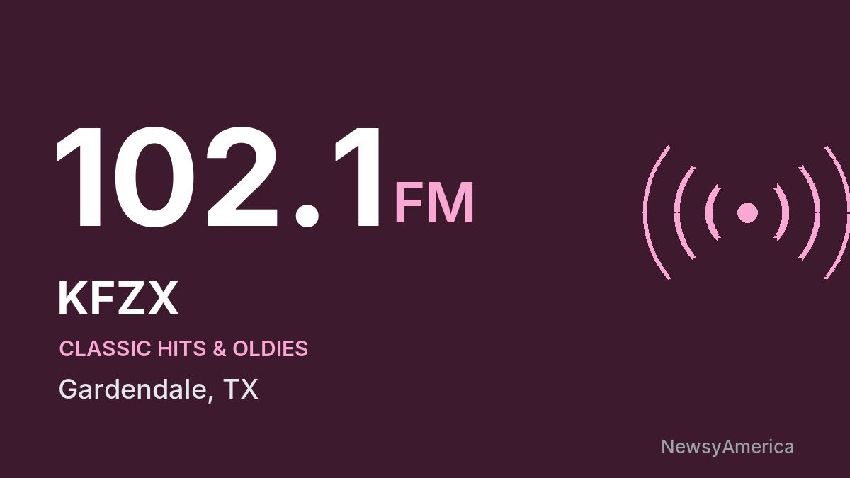 KFZX 102.1 FM – Gardendale