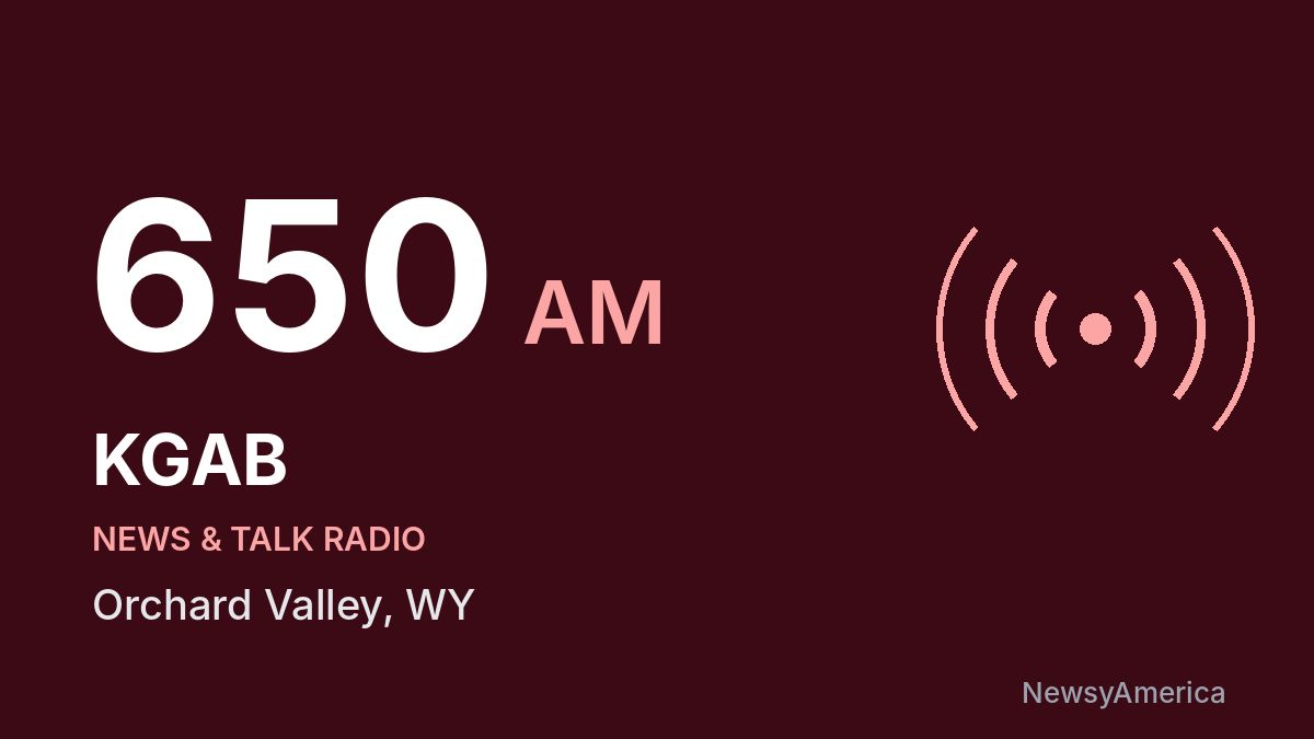 KGAB 650 AM – Orchard Valley