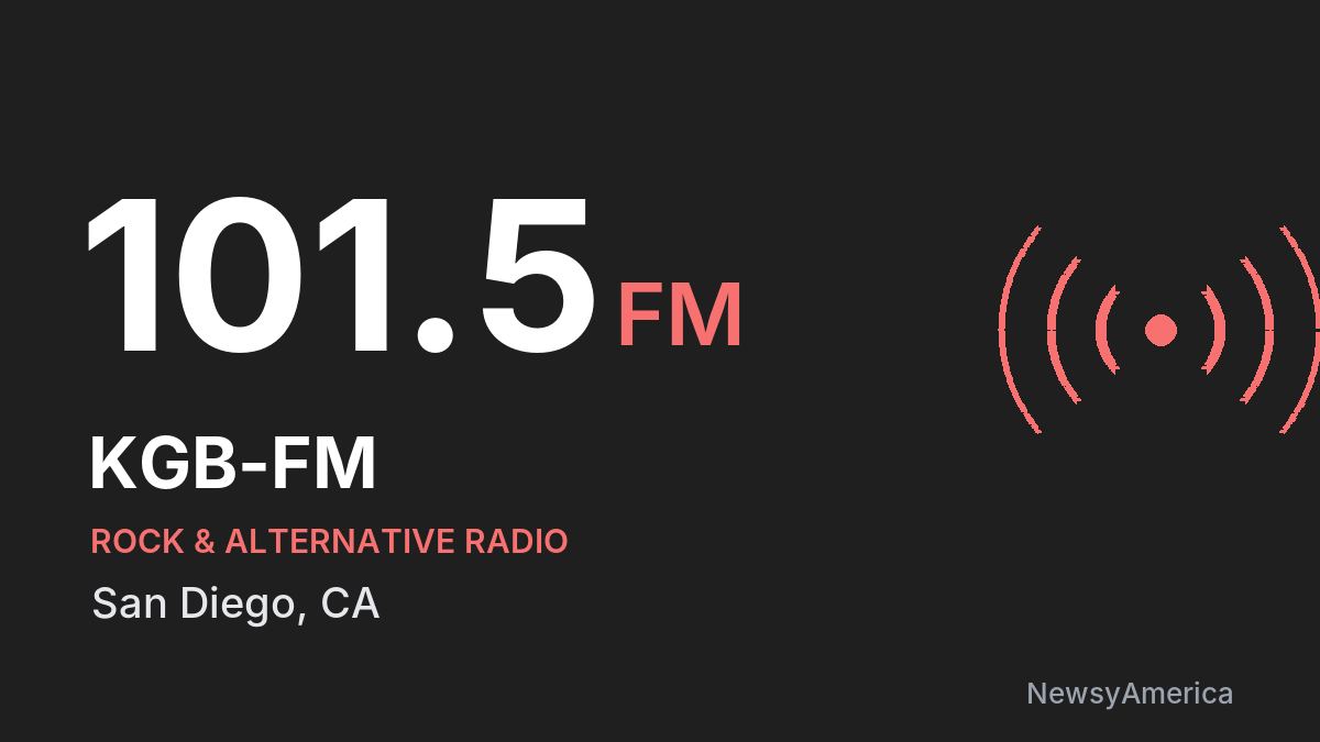 KGB-FM 101.5 FM – San Diego