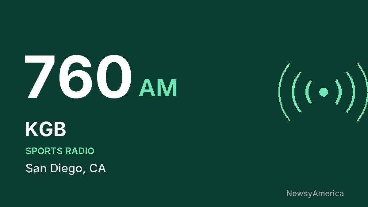 KGB 760 AM – San Diego