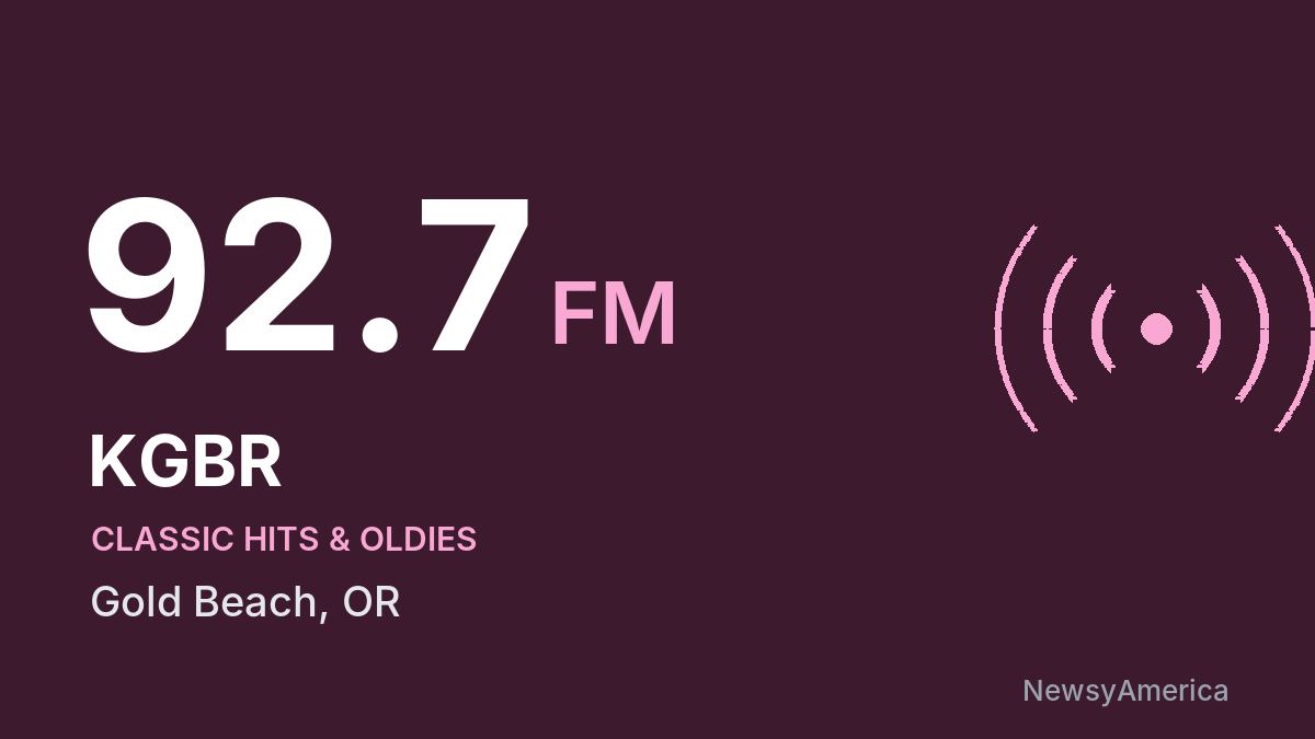 KGBR 92.7 FM – Gold Beach
