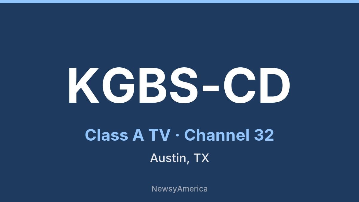 KGBS-CD – Channel 32 Austin