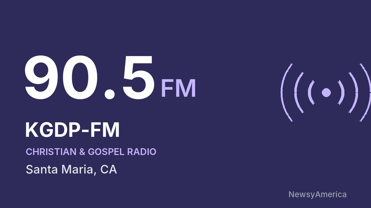 KGDP-FM 90.5 FM – Santa Maria