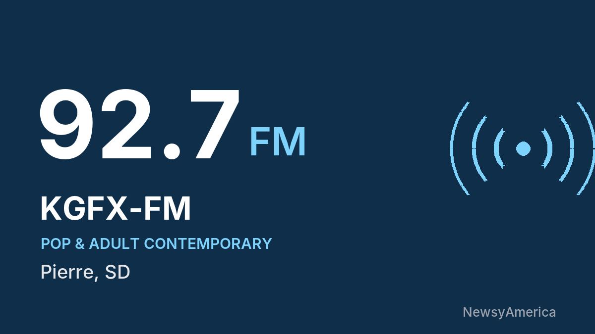 KGFX-FM 92.7 FM – Pierre