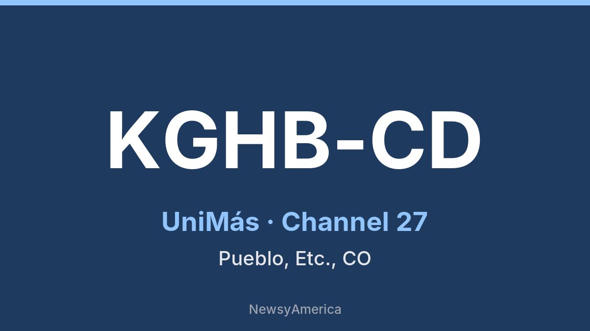 KGHB-CD – UniMás 27 Colorado Springs