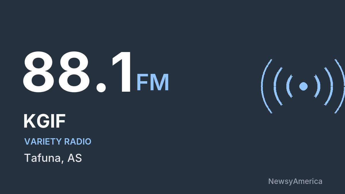 KGIF 88.1 FM – Tafuna