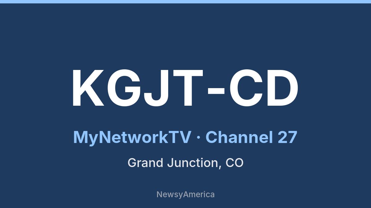 KGJT-CD – MyNetworkTV 27 Grand Junction