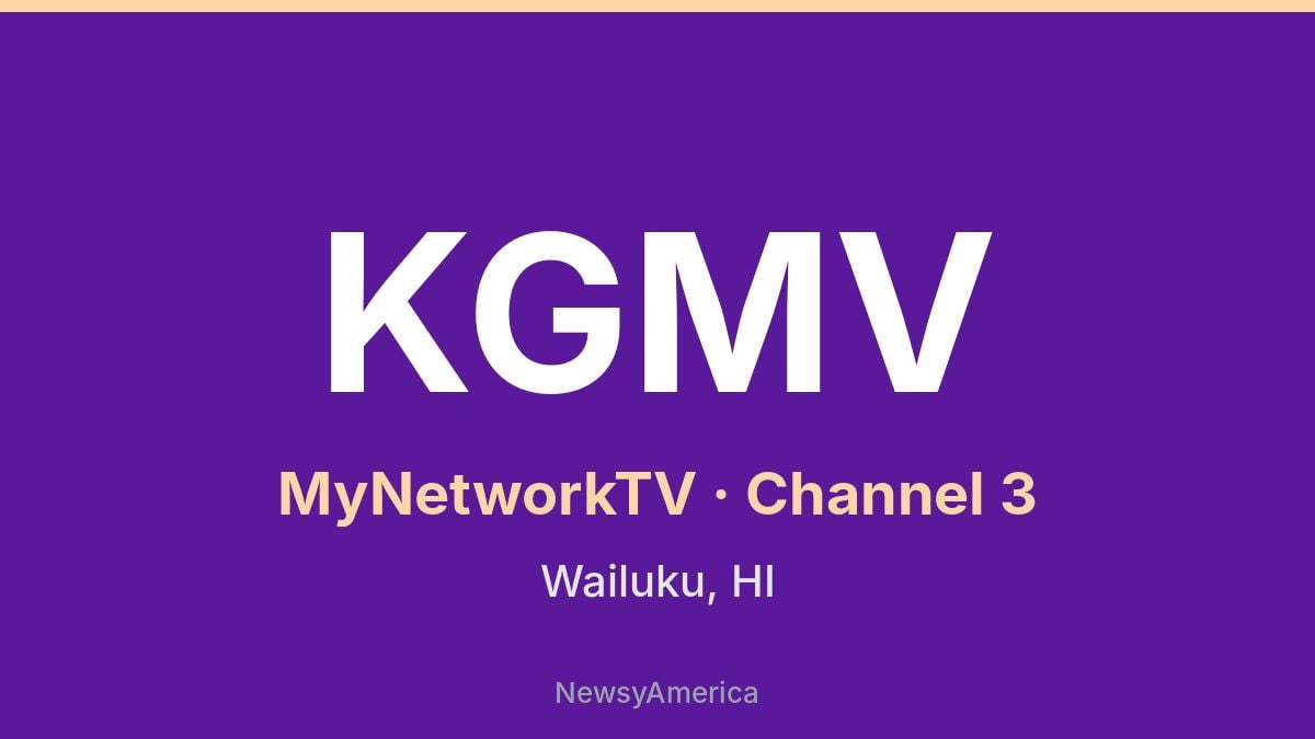 KGMV – MyNetworkTV 3 Honolulu