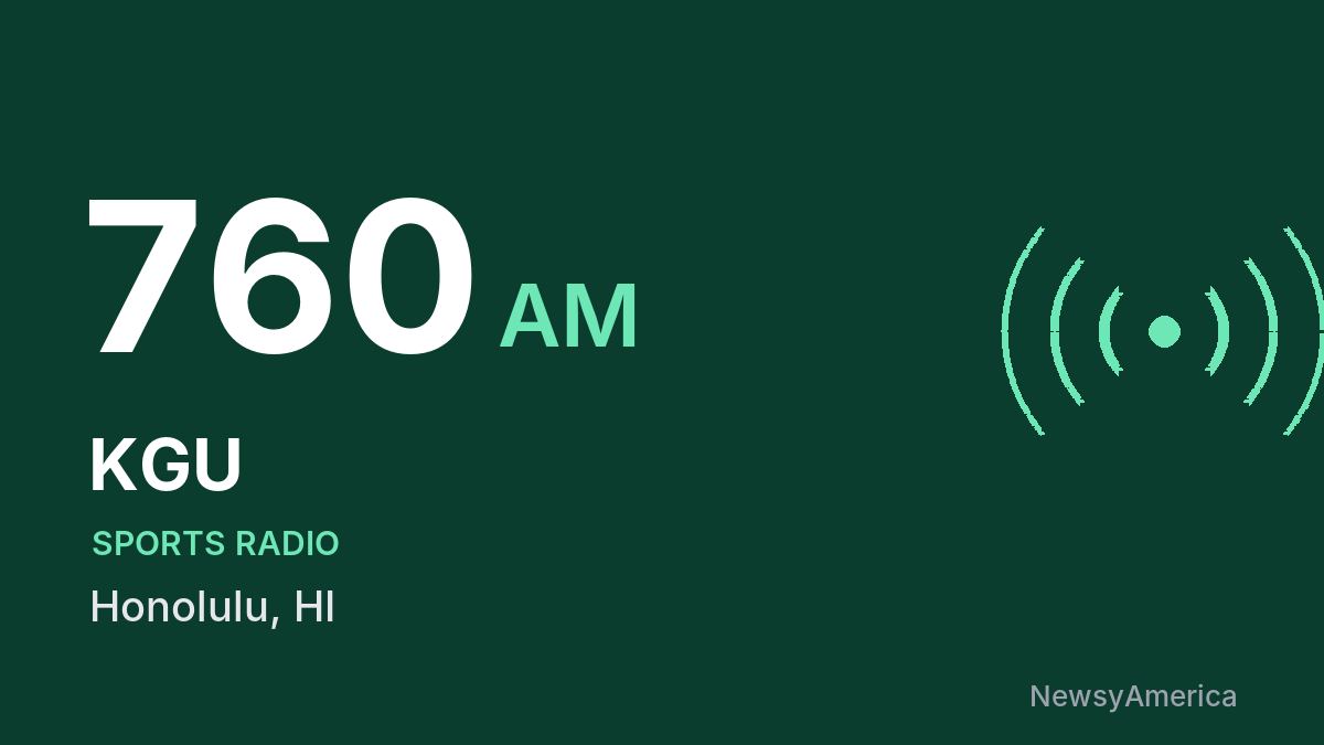 KGU 760 AM – Honolulu