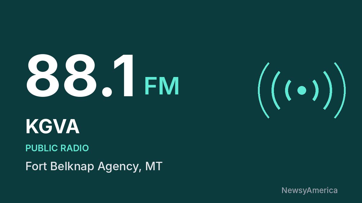 KGVA 88.1 FM – Fort Belknap Agency