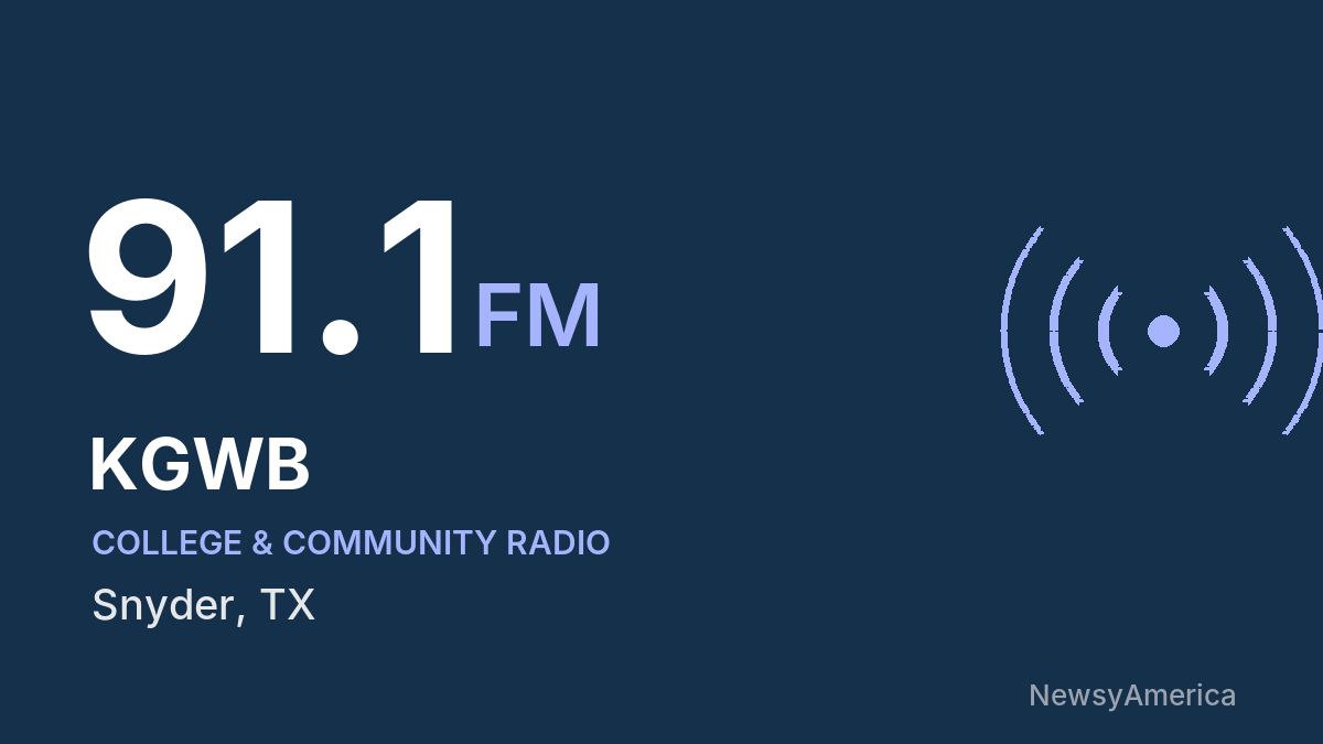 KGWB 91.1 FM – Snyder