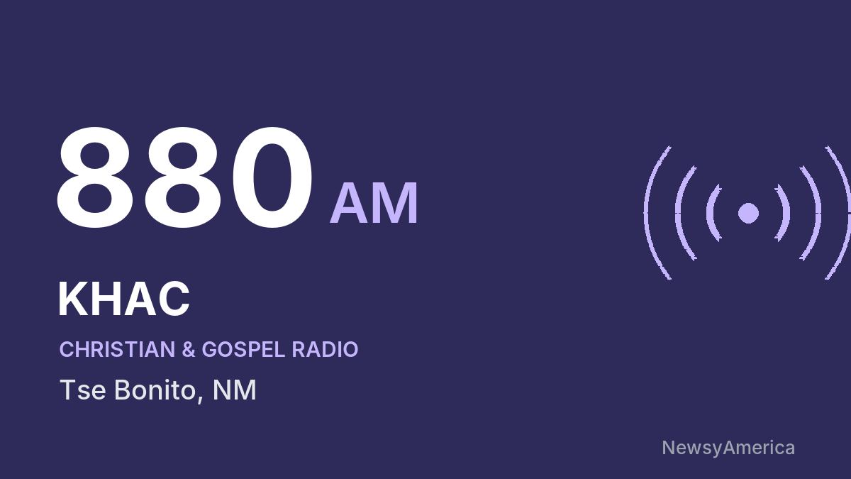 KHAC 880 AM – Tse Bonito