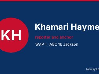 Khamari Haymer, reporter and anchor, WAPT