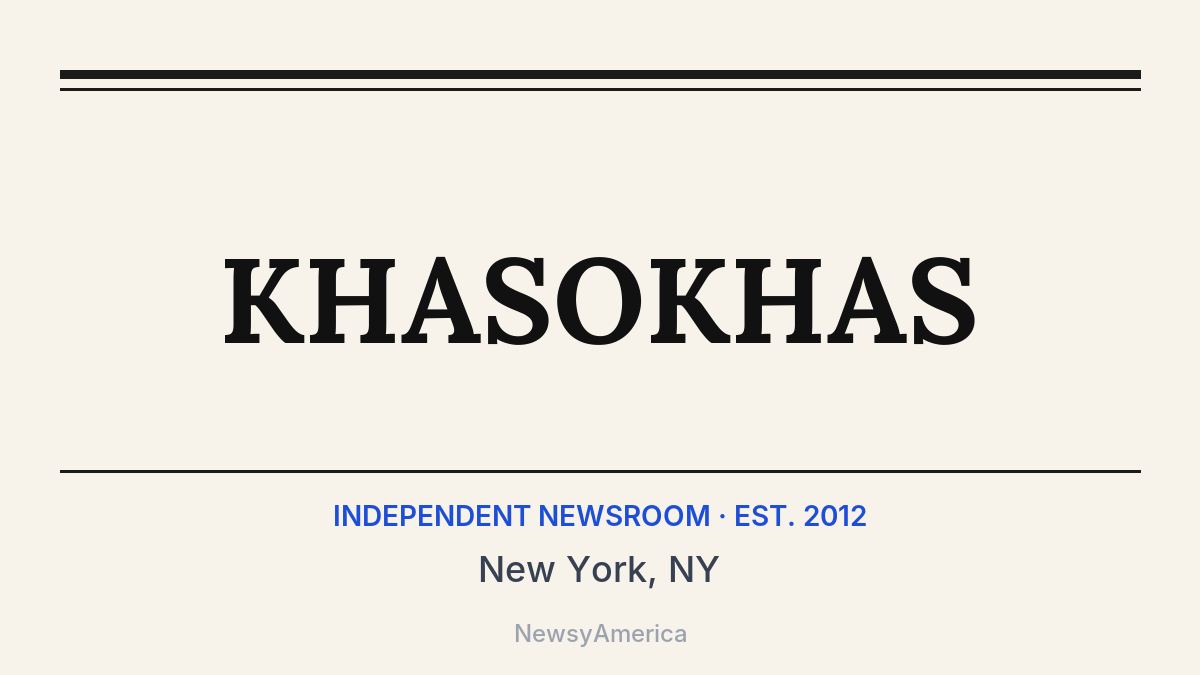 KHASOKHAS – New York, NY