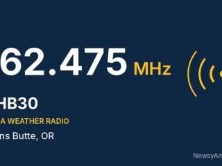 KHB30 NOAA Weather Radio 162.475 MHz, Burns Butte, OR