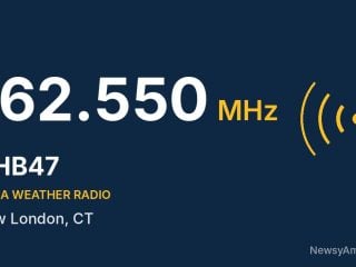 KHB47 NOAA Weather Radio 162.550 MHz, New London, CT
