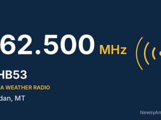 KHB53 NOAA Weather Radio 162.500 MHz, Jordan, MT