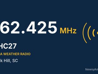 KHC27 NOAA Weather Radio 162.425 MHz, Rock Hill, SC
