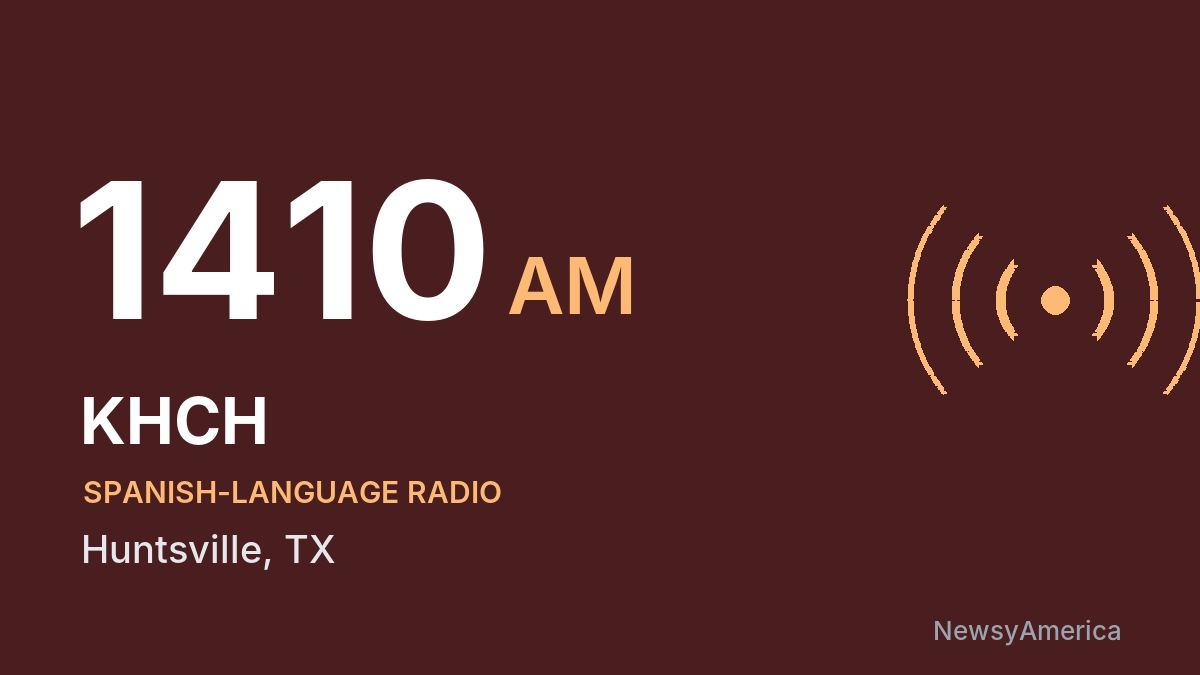 KHCH 1410 AM – Huntsville