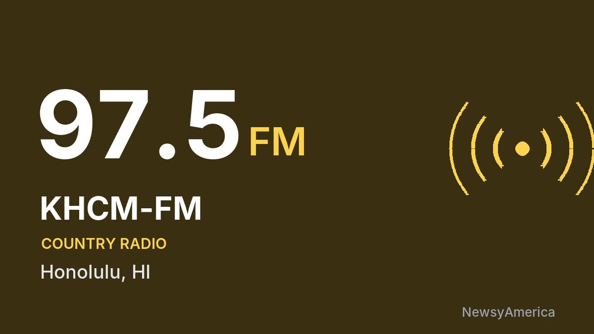 KHCM-FM 97.5 FM – Honolulu