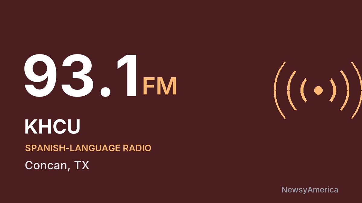 KHCU 93.1 FM – Concan