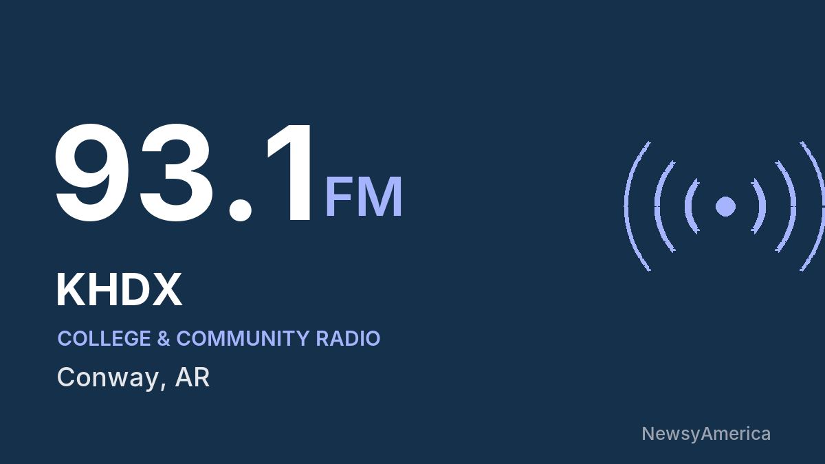 KHDX 93.1 FM – Conway