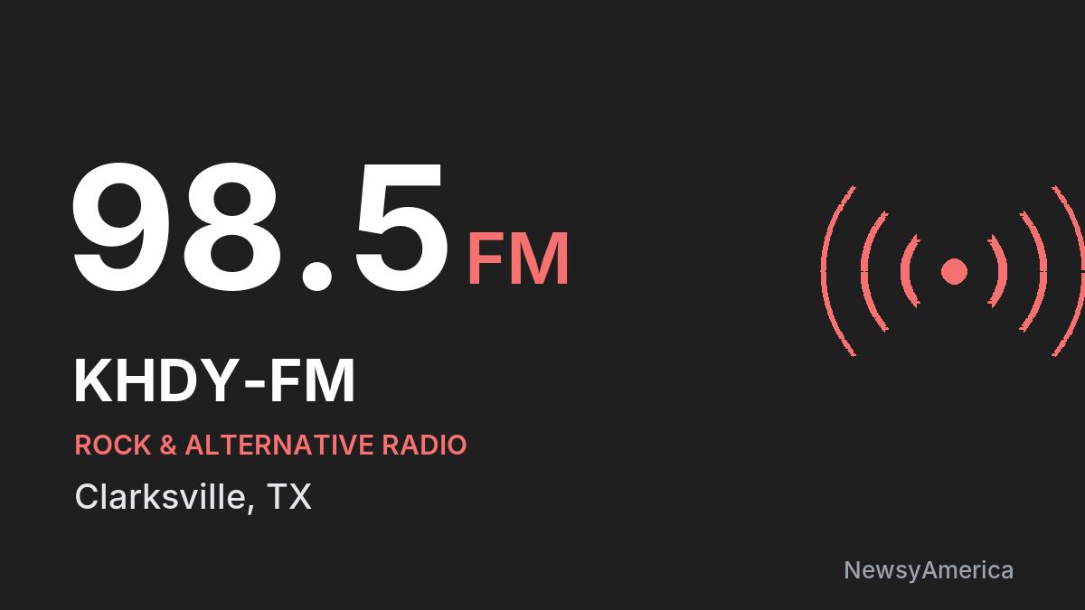KHDY-FM 98.5 FM – Clarksville