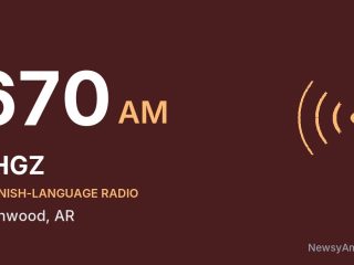 KHGZ 670 AM, Glenwood, AR