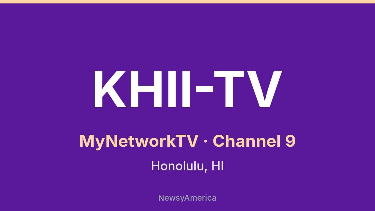 KHII-TV – MyNetworkTV 9 Honolulu
