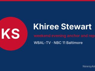 Khiree Stewart, weekend evening anchor and reporter, WBAL-TV