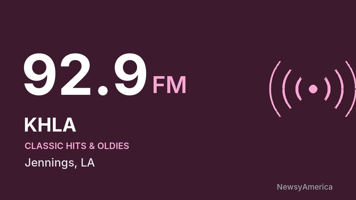 KHLA 92.9 FM – Jennings