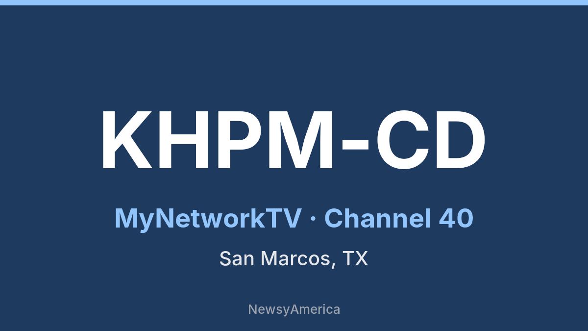 KHPM-CD – MyNetworkTV 40 Austin