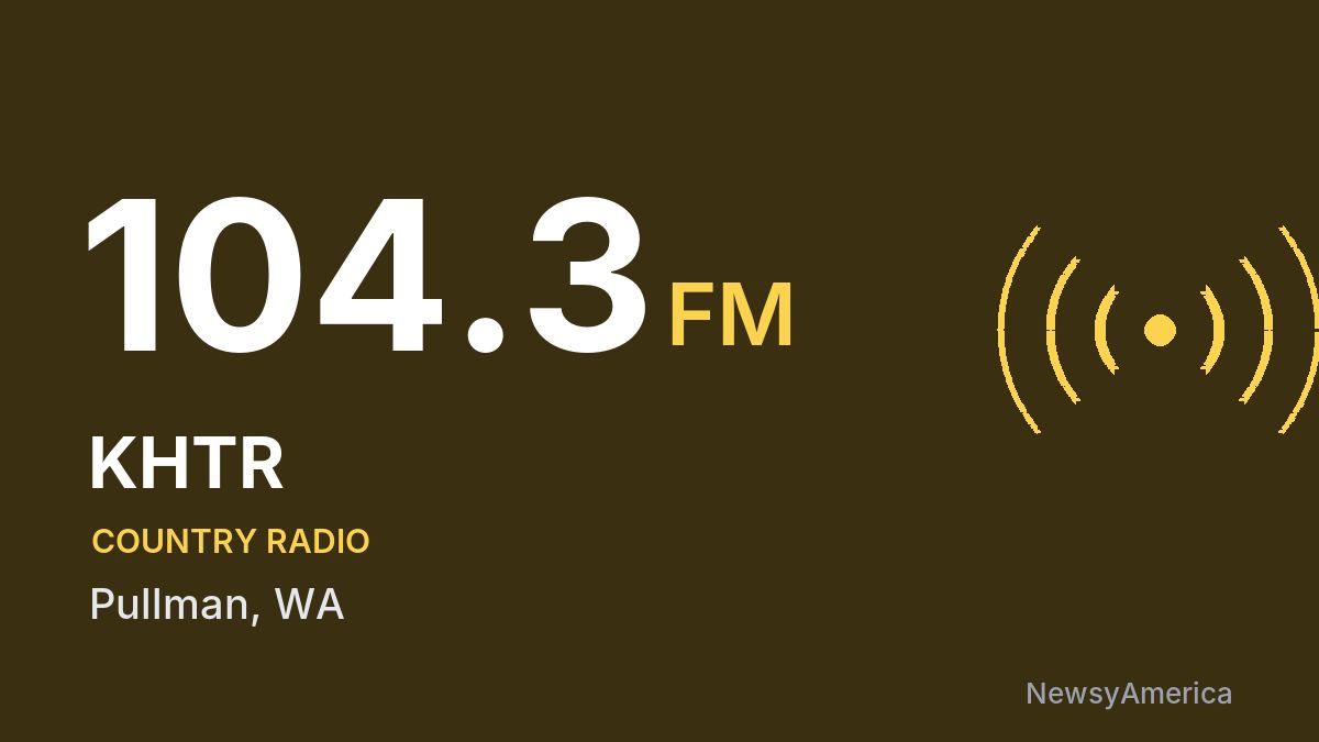 KHTR 104.3 FM – Pullman