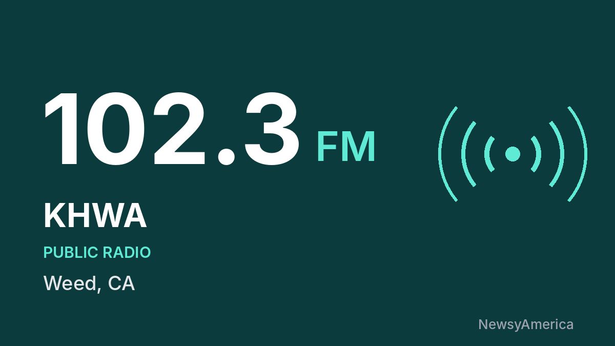 KHWA 102.3 FM – Weed
