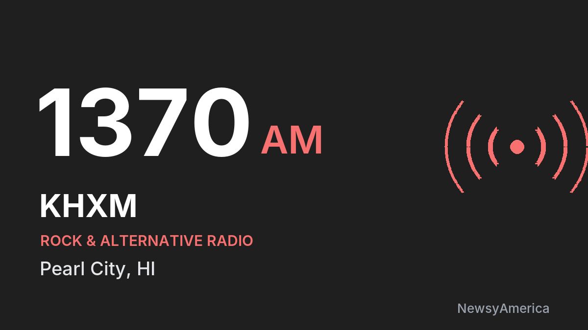 KHXM 1370 AM – Pearl City