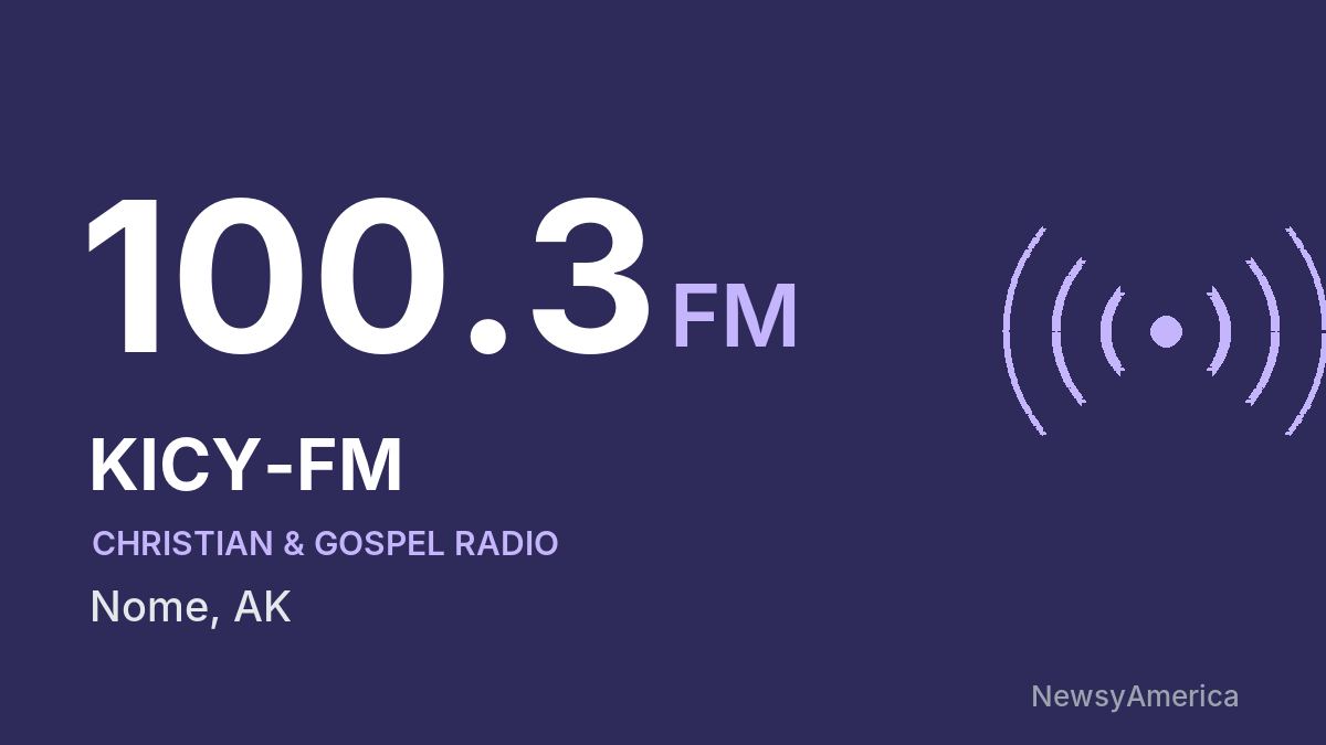 KICY-FM 100.3 FM – Nome