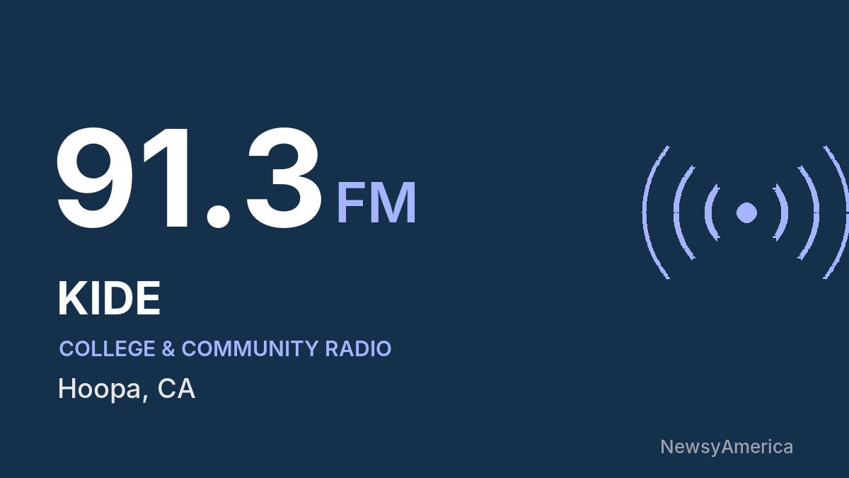 KIDE 91.3 FM – Hoopa