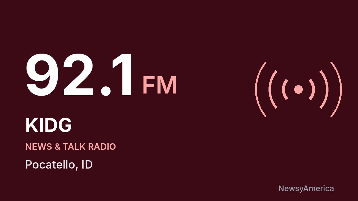 KIDG 92.1 FM – Pocatello
