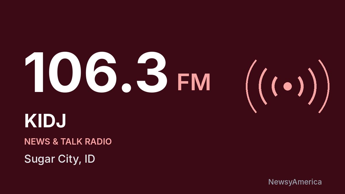KIDJ 106.3 FM – Sugar City