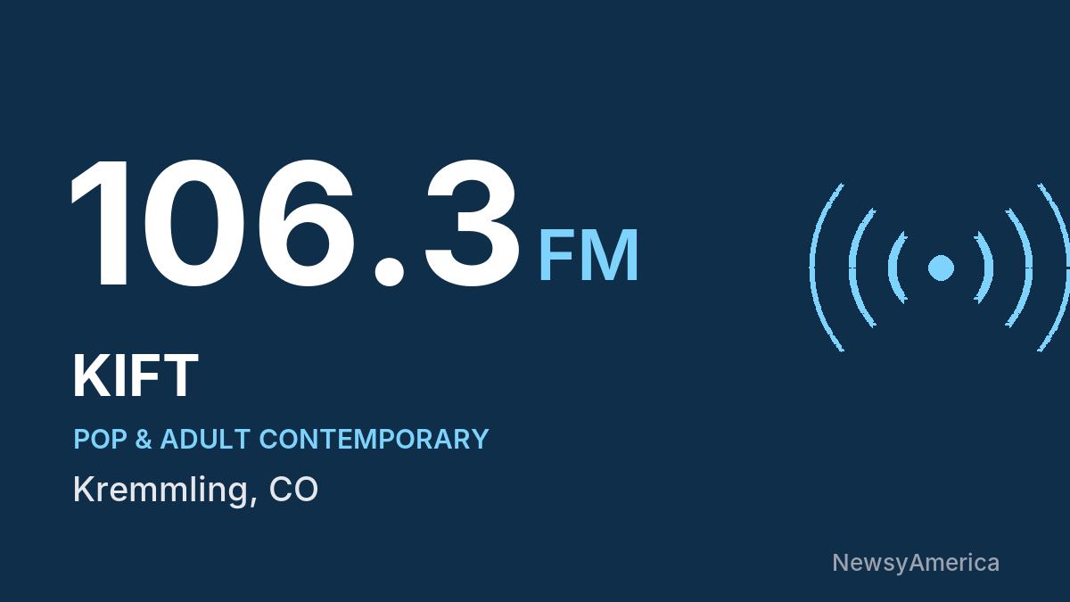 KIFT 106.3 FM – Kremmling