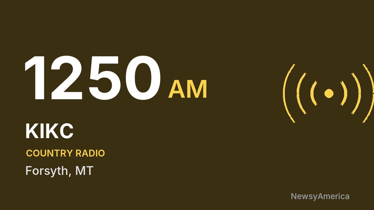 KIKC 1250 AM – Forsyth