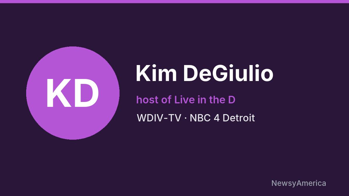 Kim DeGiulio – WDIV-TV, Detroit