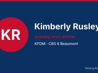 Kimberly Rusley, evening news anchor, KFDM