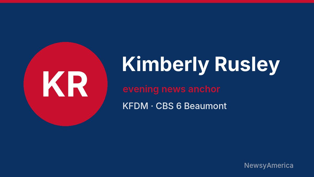 Kimberly Rusley – KFDM, Beaumont